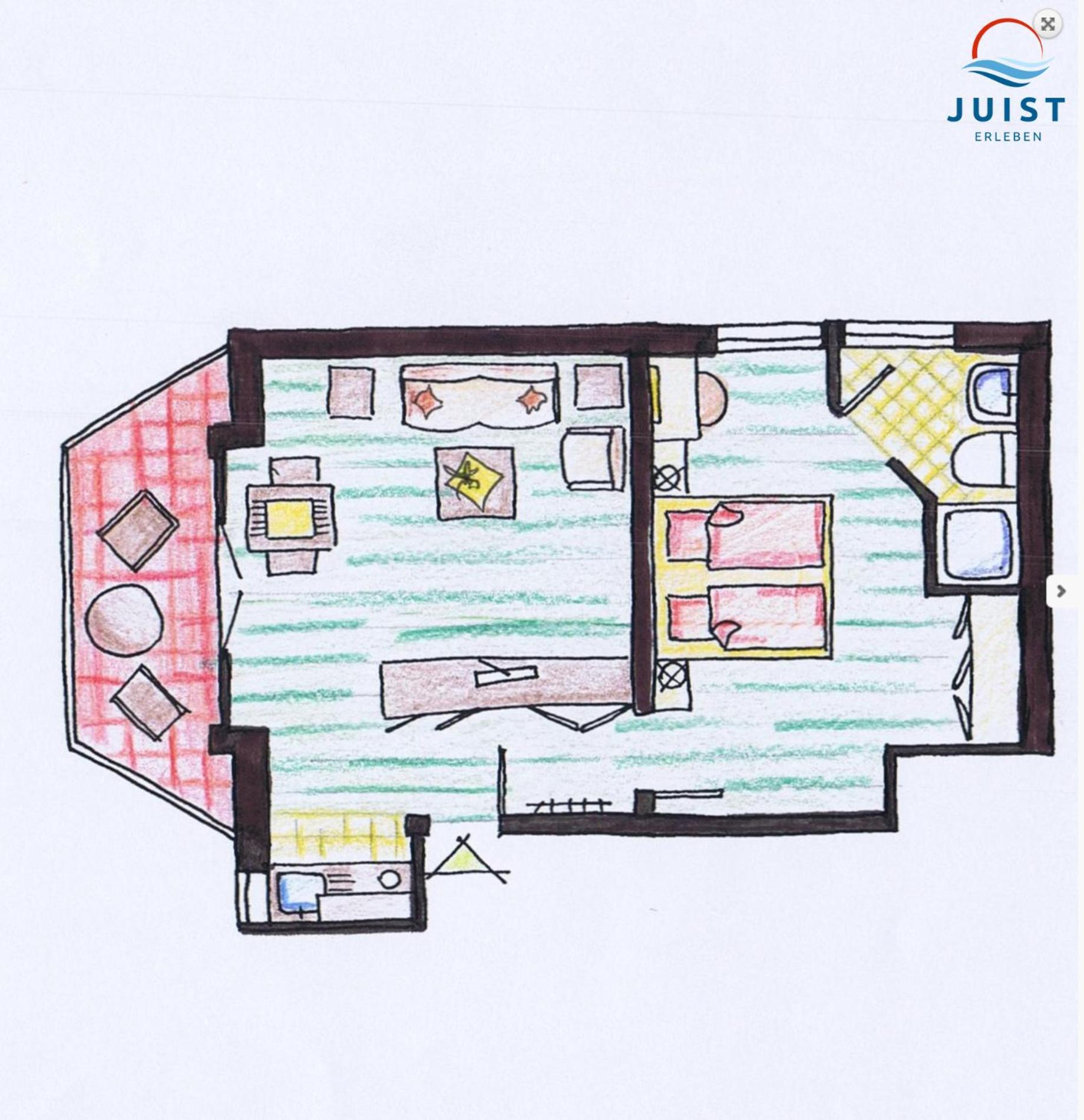 Haus Petra 132 - Ferienwohnung 2 Juist Εξωτερικό φωτογραφία